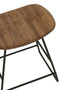 STOOL RECT RECYCLE TEAK NAT S