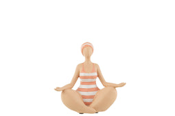 WOMAN YOGA SITTING POLY ORANGE