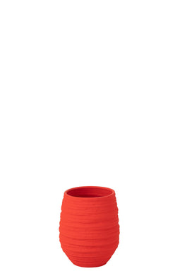 VASE FIESTA CERAMIC RED S