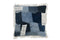 CUSH PATCHW DENIM/COTT BLU/WHI