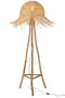 FLOOR LAMP BRANCH RATT/TEA NAT