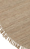 J-Line tapijt Rond + Franjes Tweekleurig - wol - beige - large