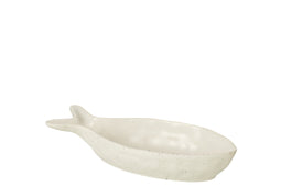 BOWL DECO FISH PORCELAIN BEI L
