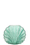 VASE SHELL GLASS AZURE S