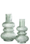 VASE OLGA GLASS L GRN L