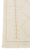 J-Line tapijt diamanten/pijlen - polyester - wit/beige