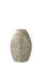 VASE FLAT DROP SHELL/PAP BK/WH