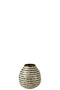 VASE BALL STR SHEL/BM BLK/WH