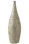 VASE LONG DROP SHELL/PAP BK/WH
