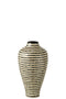 VASE STRIPED SHELL/BM BLK/WH