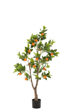 ORANGE TREE POT ARTI OR/GR L
