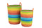 S/2 BASK HI RAINB STR+HAN MIX