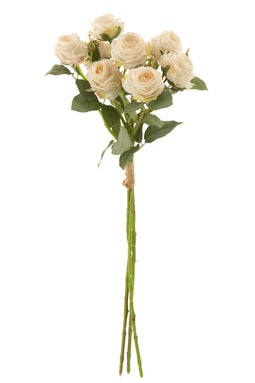 BOUQUET ROSE 12HEAD ARTI WH