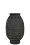VASE JUG CIRCLE CEMENT BL/BR S