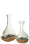 J-Line droomvanger Mandala - hout - wit - small