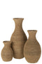 VASE LISE SEAGRASS NAT L