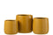 J-Line manddienbladen - jute/waterhyacint - naturel - 2 stuks