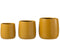 J-Line manddienbladen - jute/waterhyacint - naturel - 2 stuks