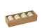 J-Line manddienbladen - jute/waterhyacint - naturel - 2 stuks