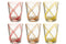 B/6 DRINK GLASS LINES PL MIX