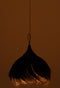 HANGING LAMP BALL GRASS BLACK