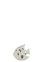 FISH LED SAND GLAZE PORCEL WH