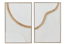 PAINTING STRAW CANVA WHI ASS2