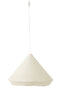 HANGING LAMP CONE RAFFIA WH L