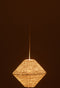 HANGING LAMP UFO RAFFIA WH L
