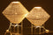 HANGING LAMP UFO RAFFIA WH L