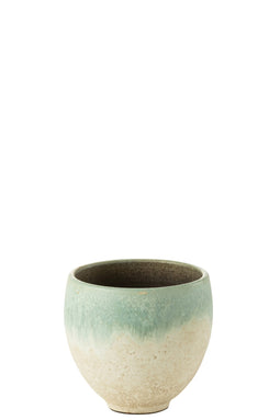 FLOWER POT NICE CER AQUA L