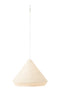 HANGING LAMP CONE RAFFIA WH S