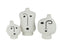 S/3 VASES FACE ABSTRACT PO B/W