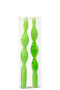B2 CANDLE TWISTED GREEN S-3H