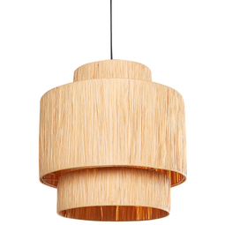 Beliani MAGECH - Hanglamp - Natuurlijk - Palmblad