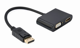 DisplayPort naar HDMI + VGA adapterkabel, zwart