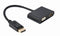 DisplayPort naar HDMI + VGA adapterkabel, zwart