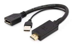 Actieve 4K HDMI naar DisplayPort-adapter, zwart