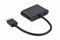 HDMI male naar HDMI female + VGA female + audio adapterkabel, zwart