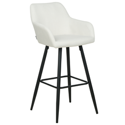 Beliani CASMALIA - Barkruk set van 2 - Wit - Polyester