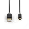 Nedis Kabel USB 2.0 | A male - Mini 5-pins male | 2,0 m | Antraciet