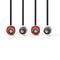 Nedis Stereo audiokabel | 2x RCA male - 2x RCA male | 1,5 m | Zwart