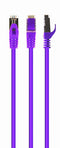 S/FTP Cat6A patchkabel LSZH, paars 1 m