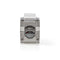 Nedis Keystone | CAT6a | RJ45 Female | S/FTP | Metaal | Envelop