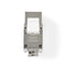 Nedis Keystone | CAT6a | RJ45 Female | S/FTP | Metaal | Envelop
