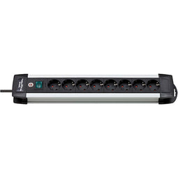 Brennenstuhl Stekkerdoos Premium-Alu-Line 8-Wegs 3.00 m Aluminium/Zwart - Geaard