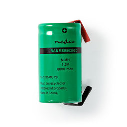 Nedis Nikkel-Metaalhydride-Accu | 1,2 V | 8000 mAh | Soldeerlip