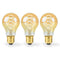 LED-Filamentlamp E27 | A60 | 3.8 W | 250 lm | 2100 K | Extra Warm Wit | Aantal lampen in verpakking:
