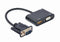 VGA naar HDMI + VGA adapterkabel, 0,15 m, zwart