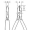 Knipex Elektronica - zijsnijtang slanke vorm 125 mm